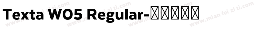 Texta W05 Regular字体转换